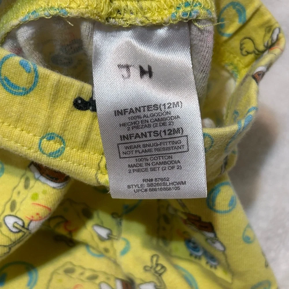 Yellow SpongeBob Pajama Pants